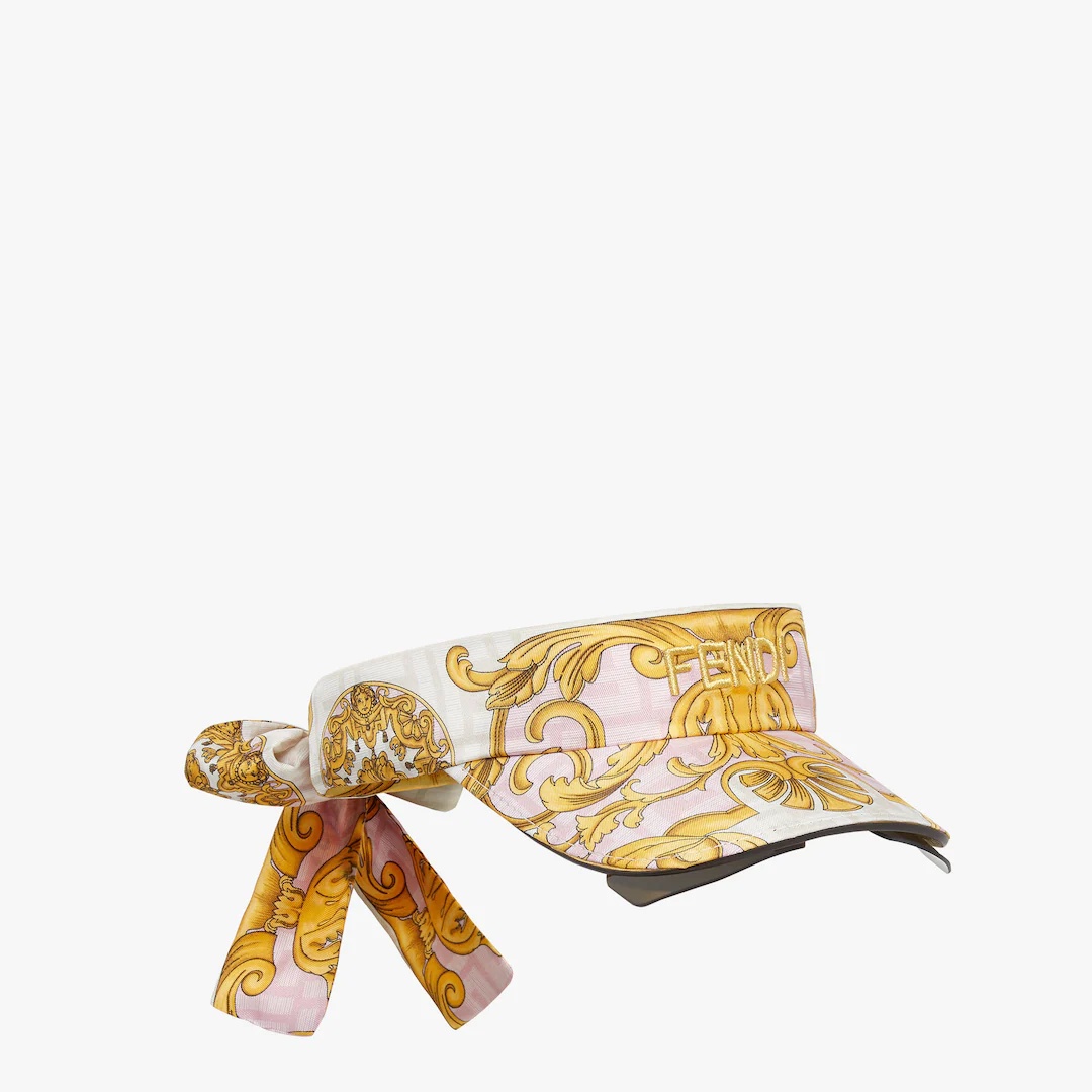Fendace pink silk visor - 3