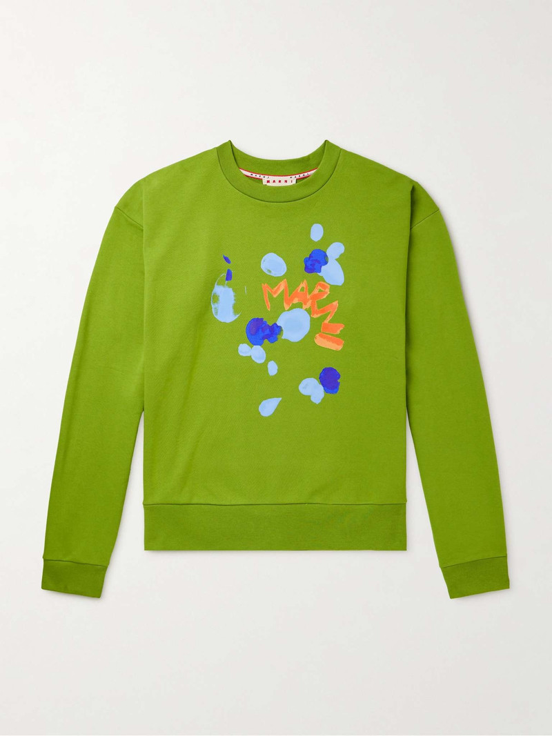 Logo-Print Cotton-Jersey Sweatshirt - 1
