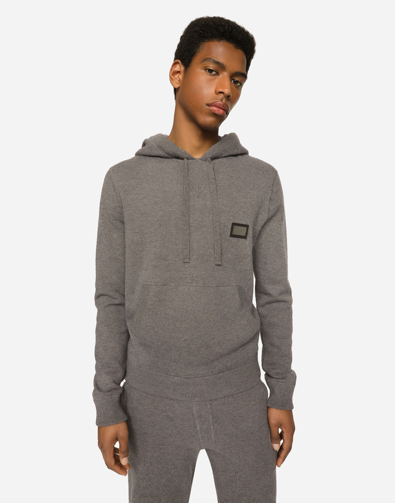 Wool and cashmere hooded sweater 4