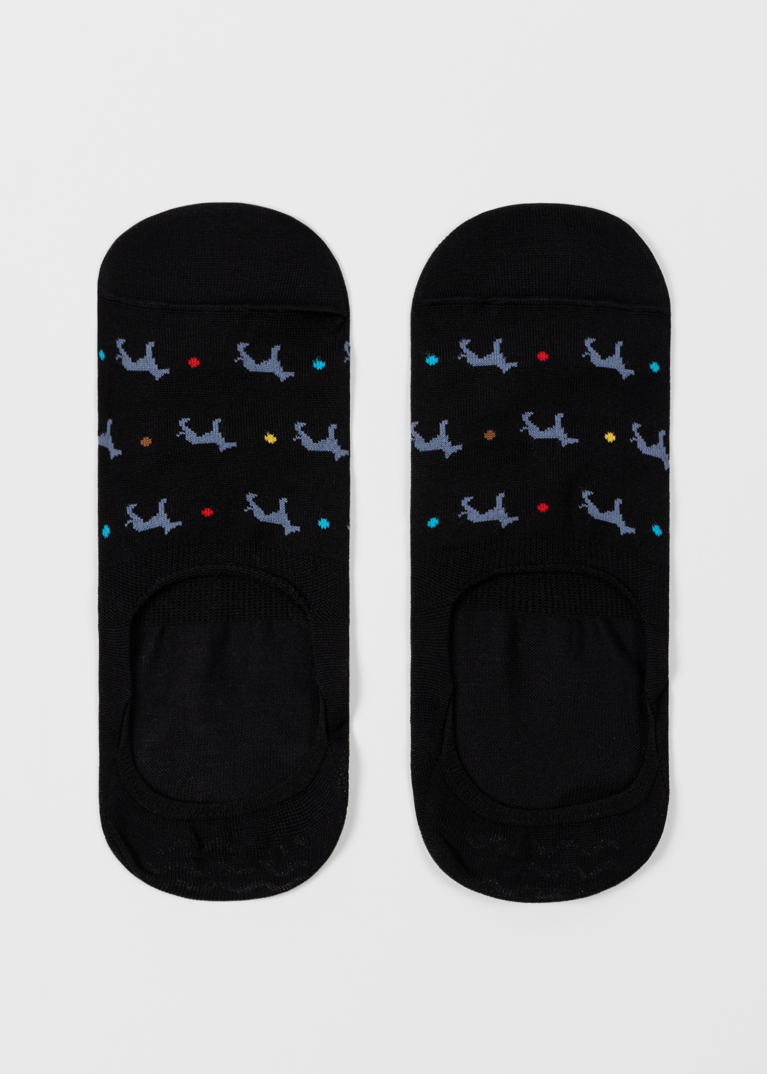 Black 'Whippet' Loafer Socks - 2