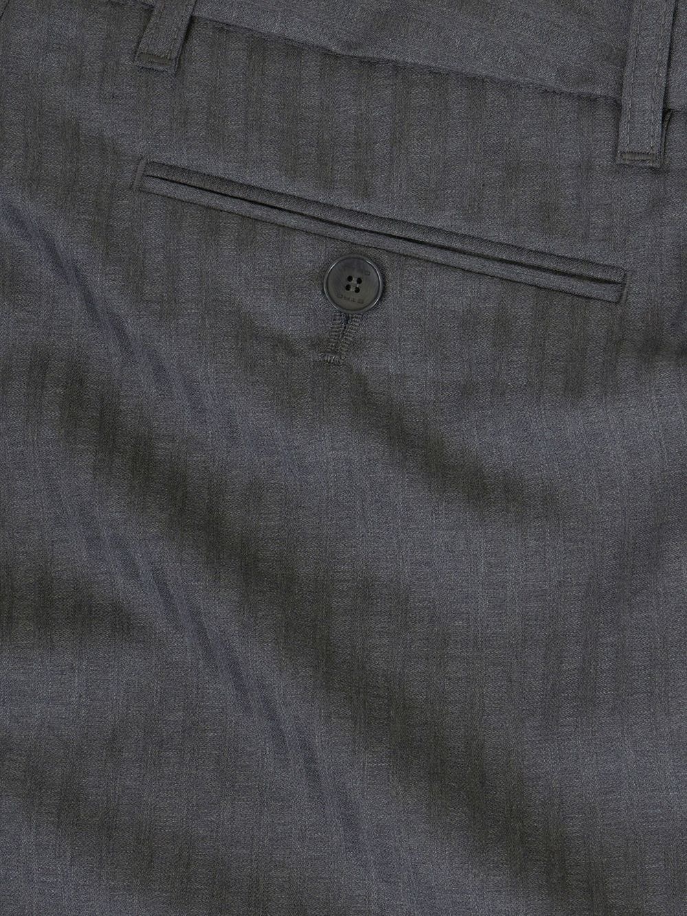 virgin-wool straight leg trousers - 5