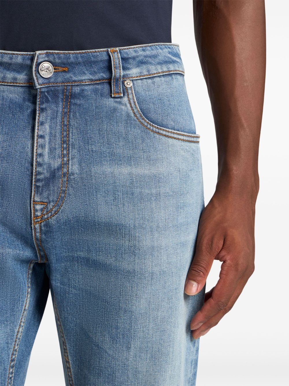embroidered jeans - 4