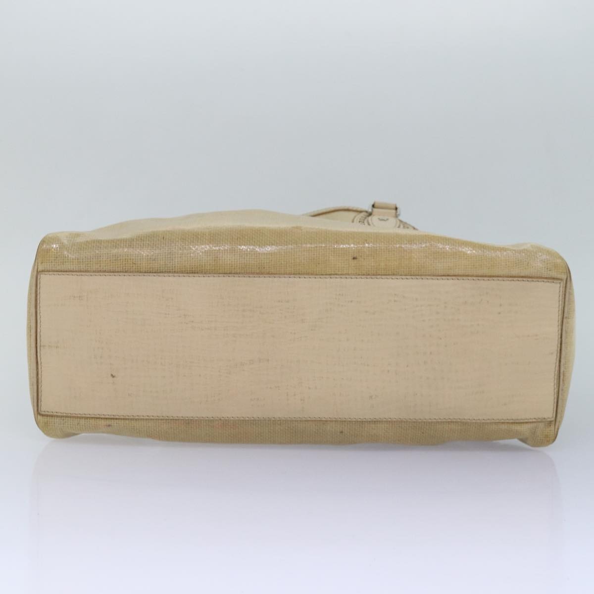 FENDI Hand Bag Vinyl Beige - 4
