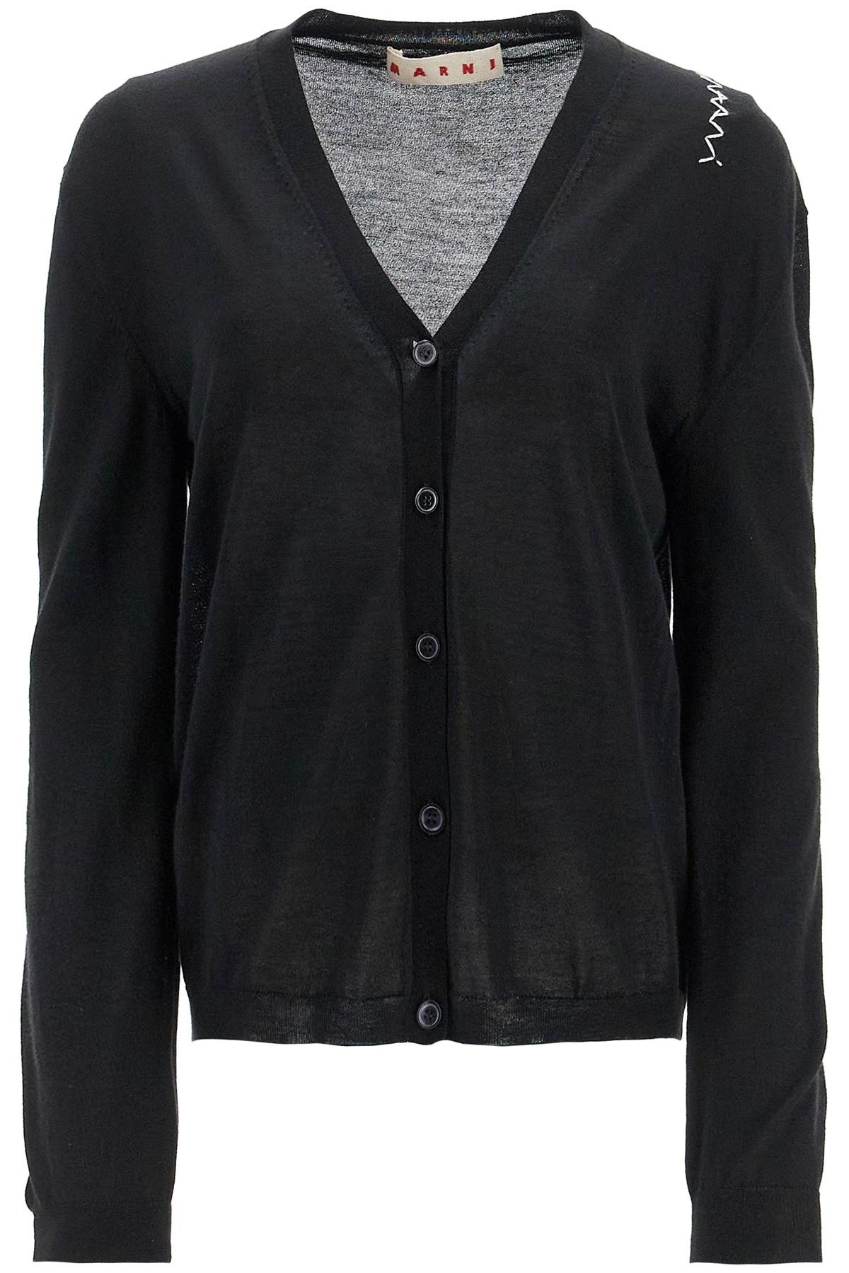 Marni Wool And Silk Blend Cardigan Women - 1