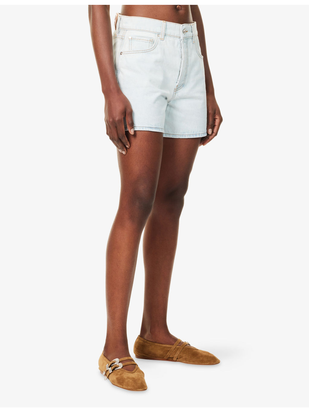 Dalton High-Rise Denim Shorts - 3