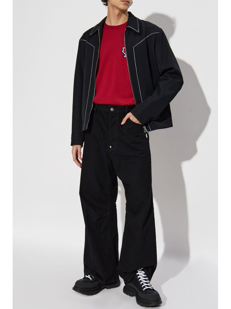 DSQUARED2 topstitched wool jacket outlook
