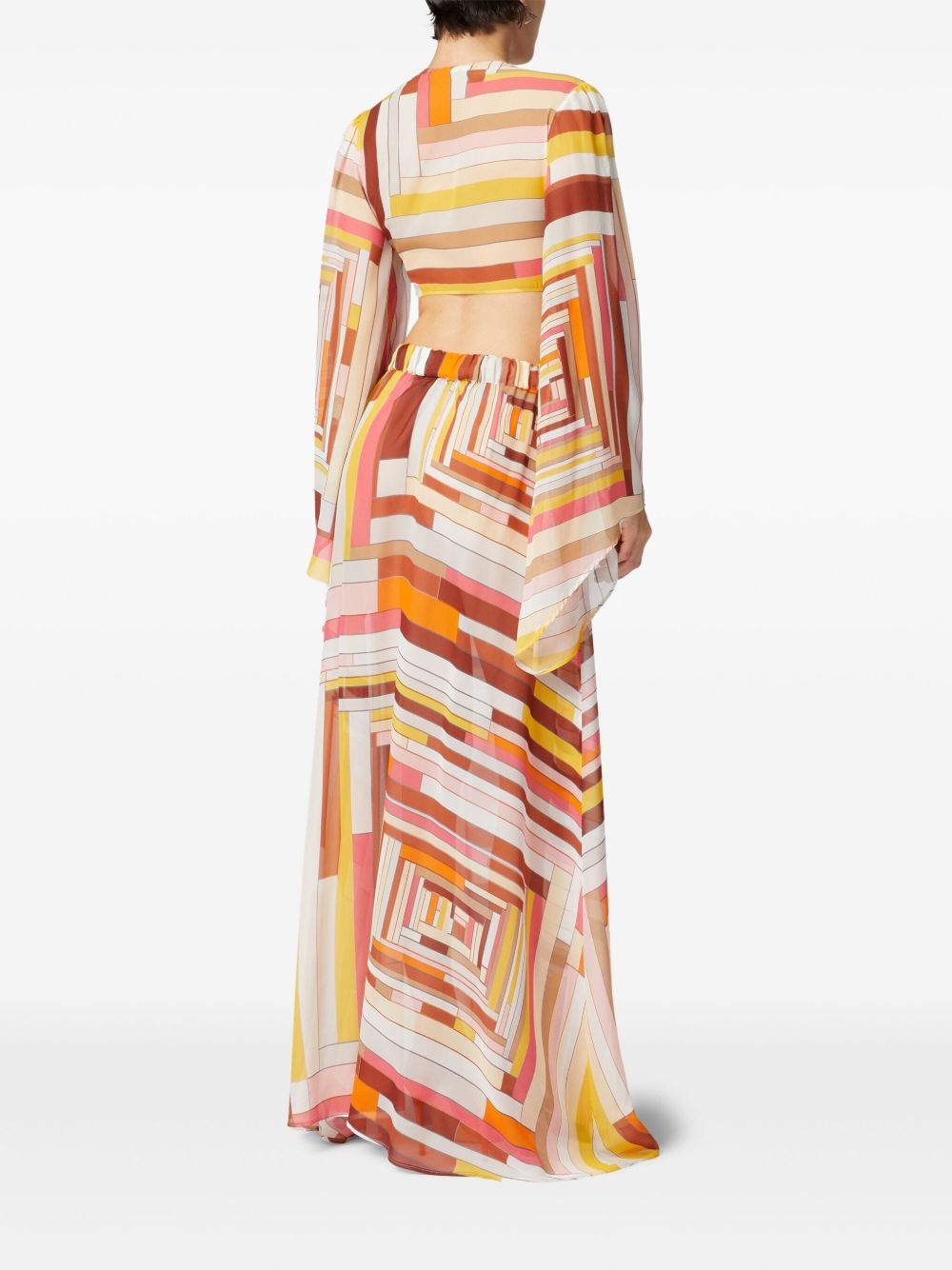 printed maxi skirt - 3