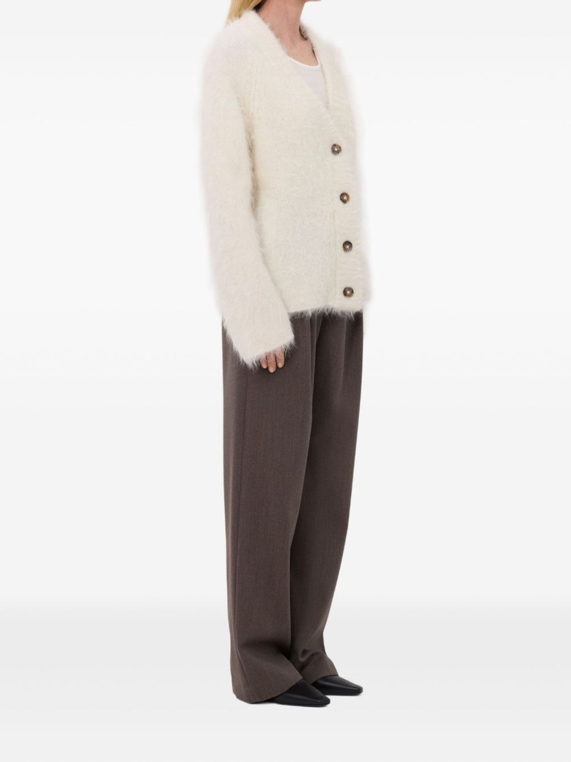 LYNN hairy V-neck cardigan 3