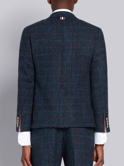 Thom Browne Navy Heavy Twill Harris Tweed Sack Sport Coat outlook