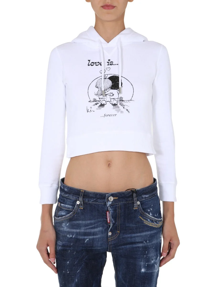 Dsquared Women Cropped Sweatshirt - 1