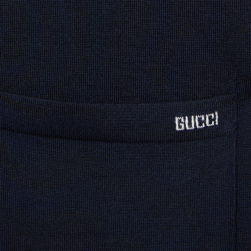 Fine wool knit cardigan with intarsia 6