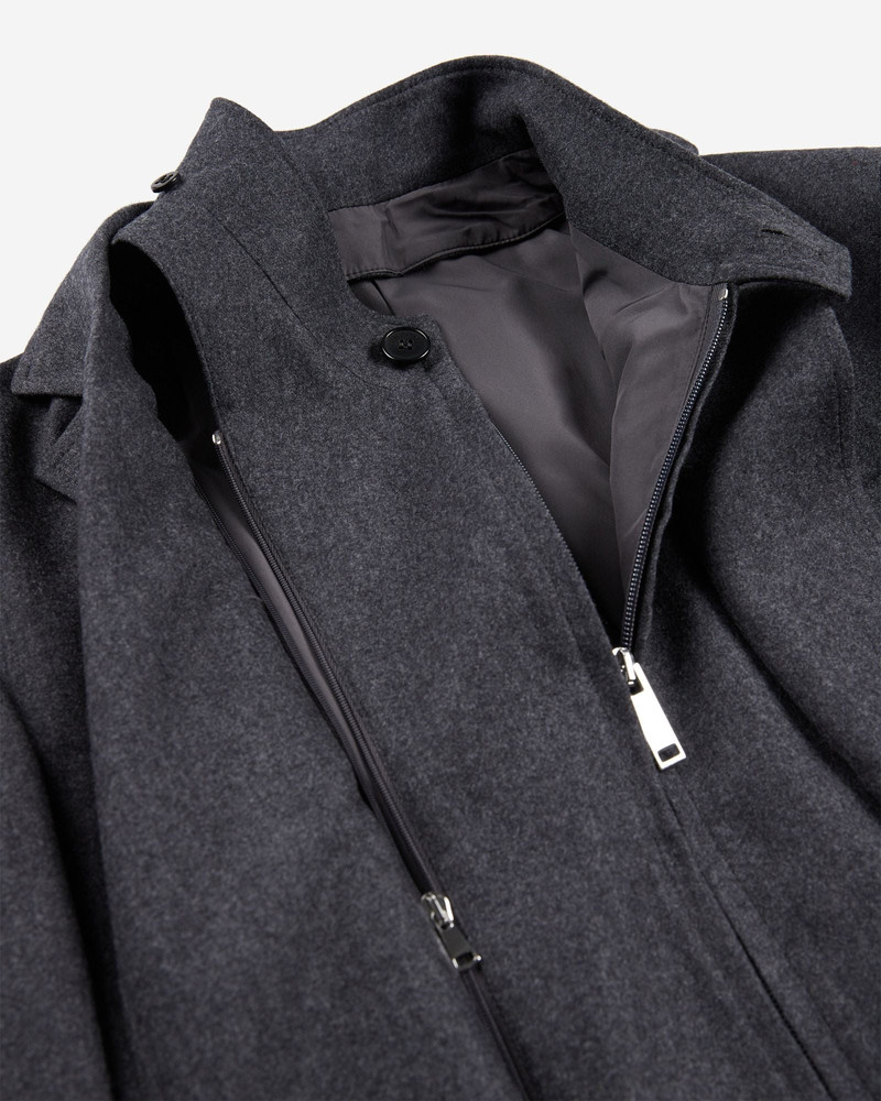 Regular fit wool and cashmere flannel jacket 7