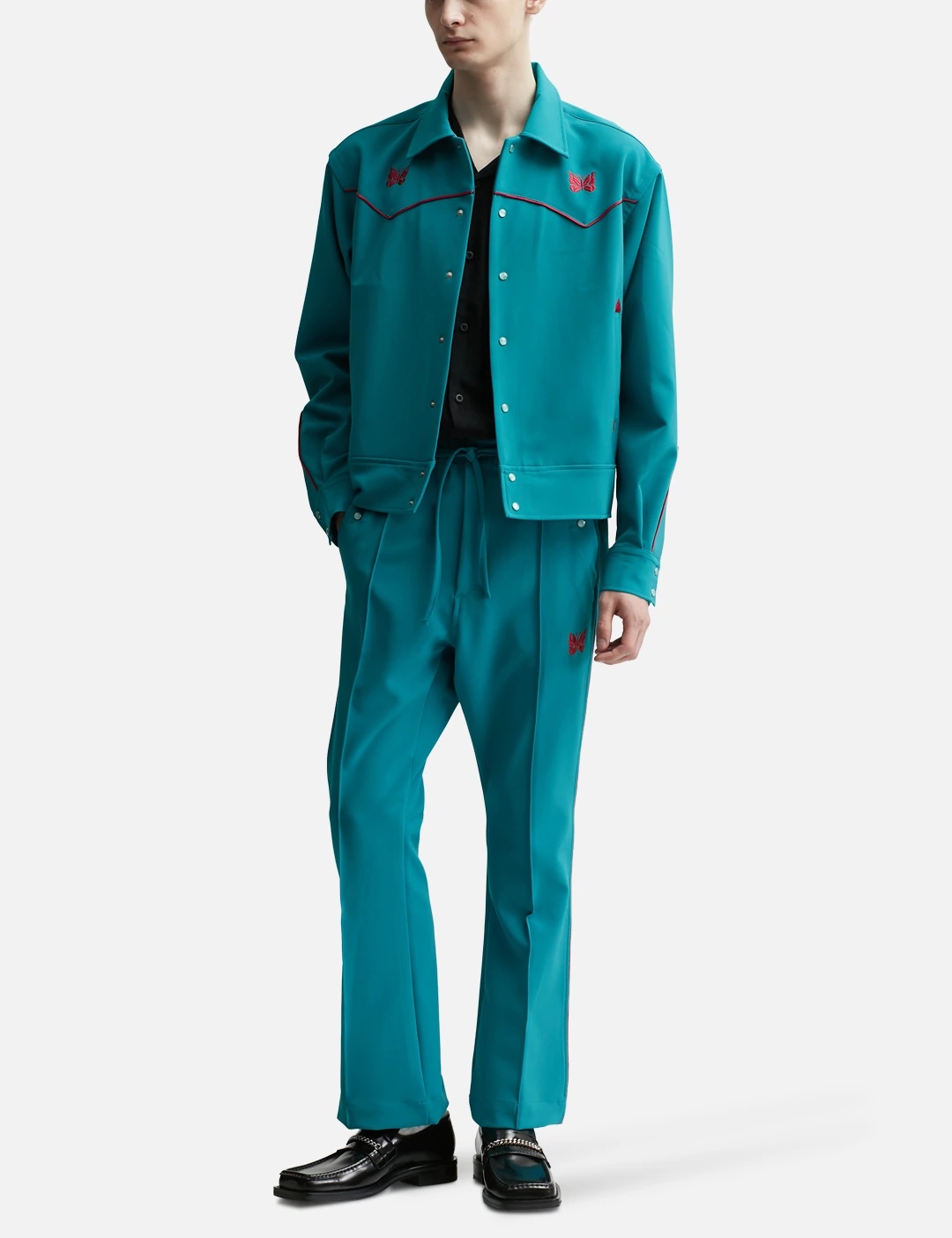 PIPING COWBOY PANT - PE/PU DOUBLE CLOTH - 5