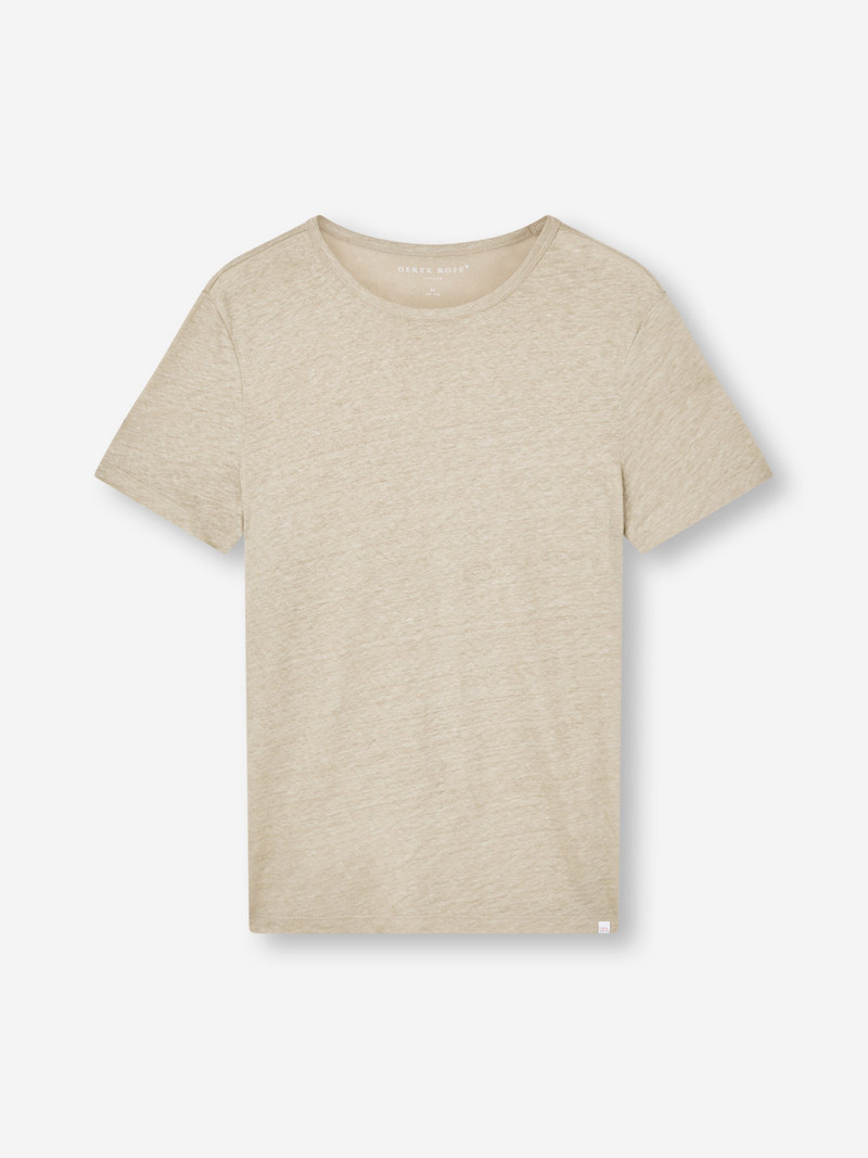 Men's T-Shirt Jordan Linen Beige - 1