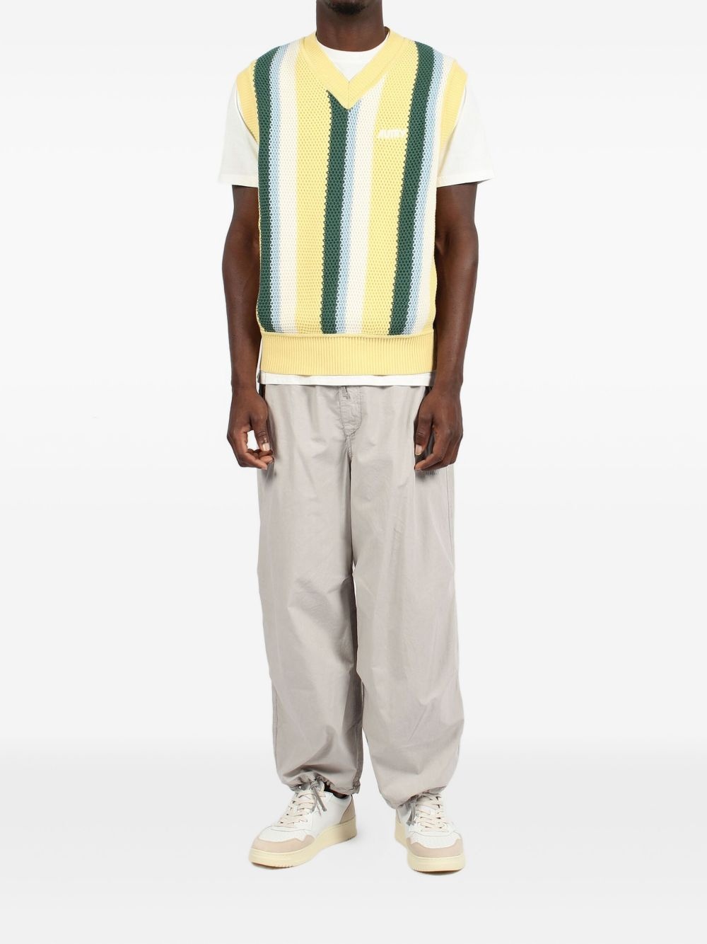 V-neck knitted vest - 2