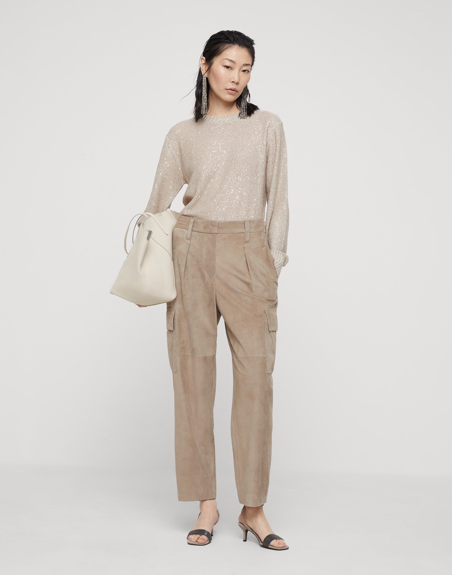 Dazzling linen, cashmere and silk sweater - 5