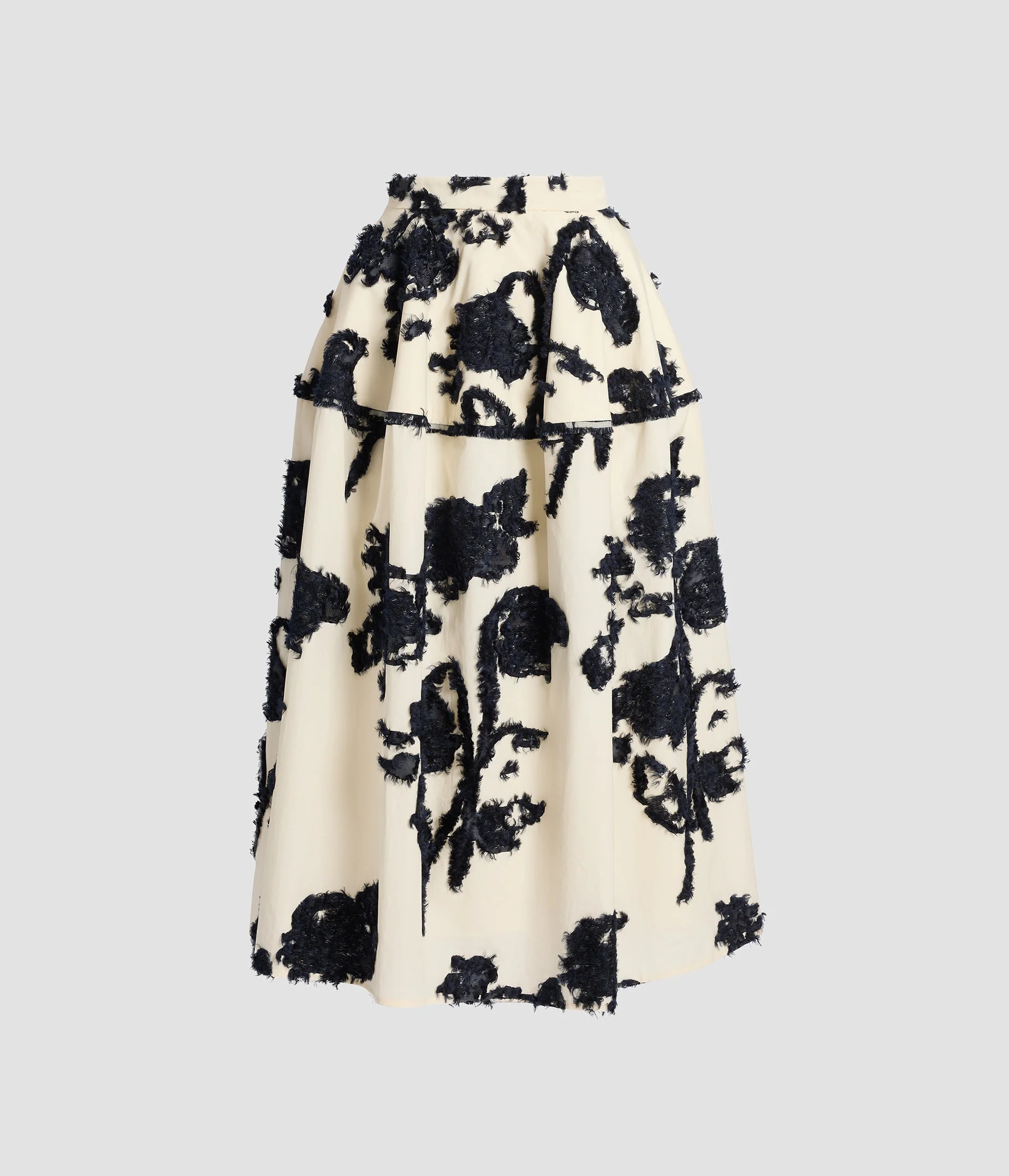 FIL COUPE POPLIN MIDI FULL SKIRT - 1