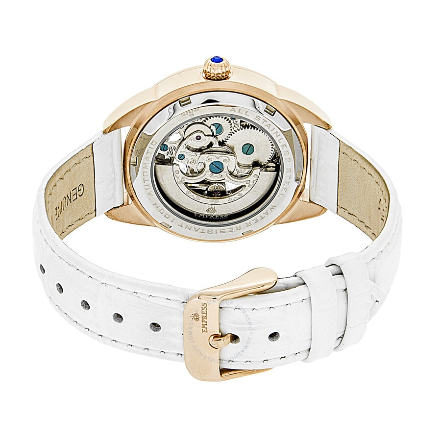 Empress - Empress Godiva Automatic White Dial Ladies Watch EMPEM1106 - 2