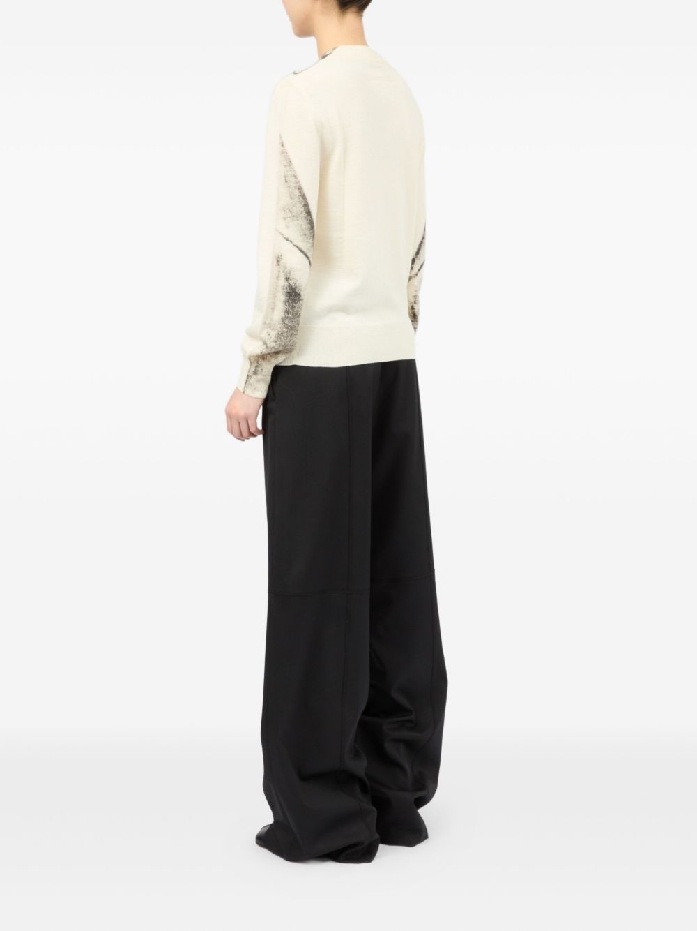 abstract-print sweater - 4