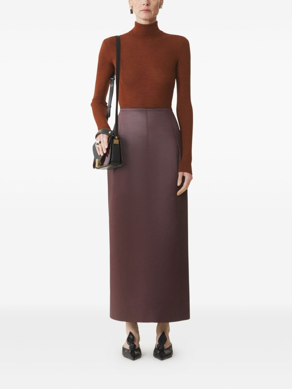 ribbed turtleneck sweater - 2