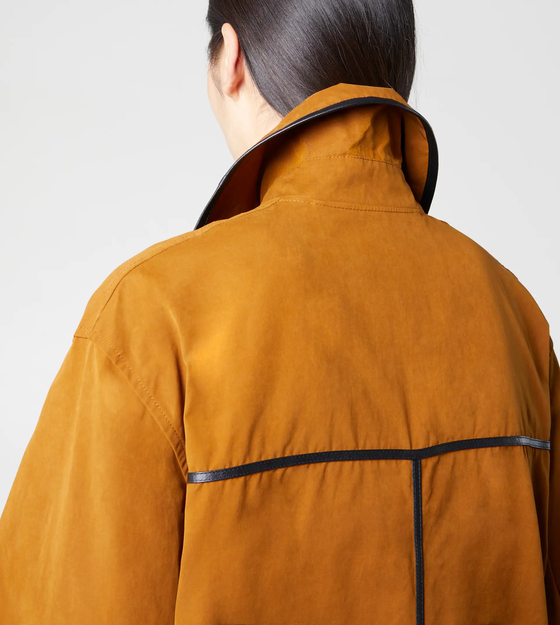 TRENCH COAT WITH KNOTTED BOTTOM - BROWN - 6