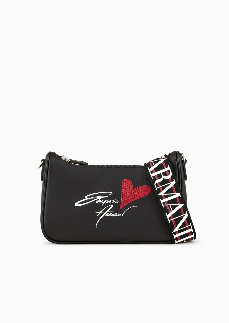 Shoulder bag with Valentine’s Day logo 1