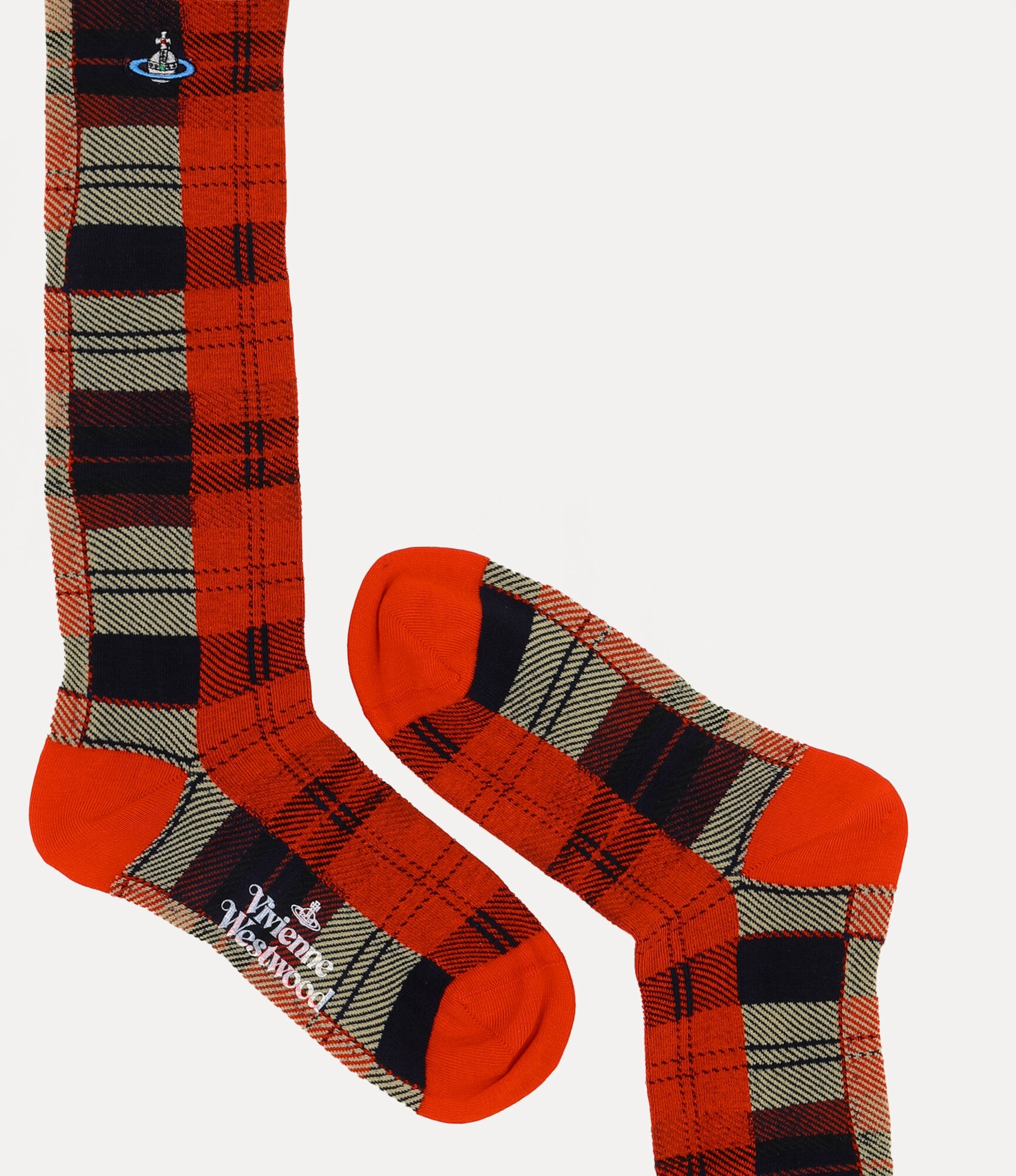 BLOCK TARTAN KNEE SOCK - 3