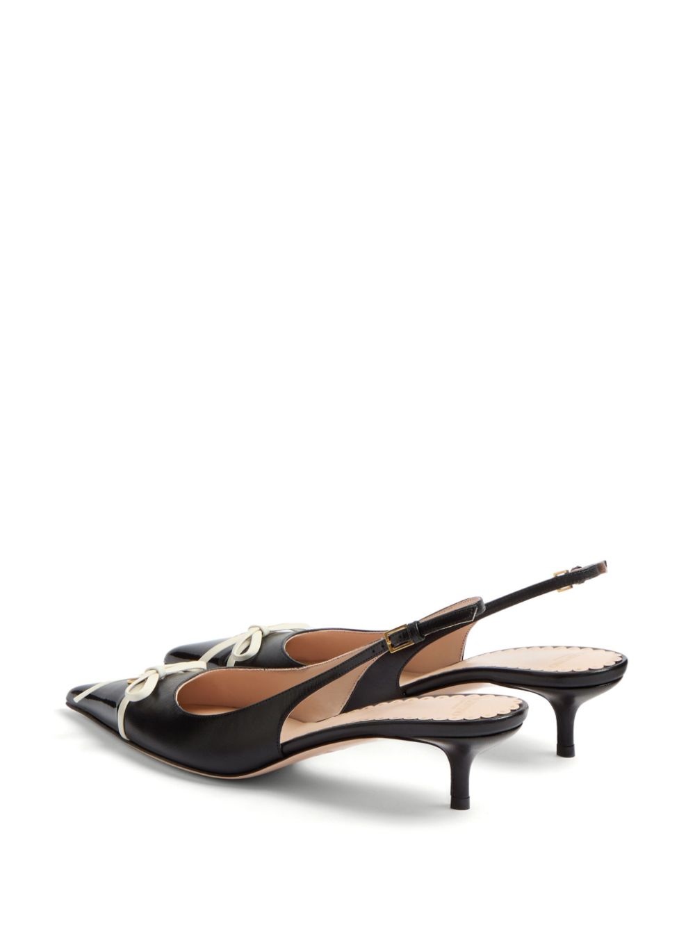 bow-detail slingback pumps - 3