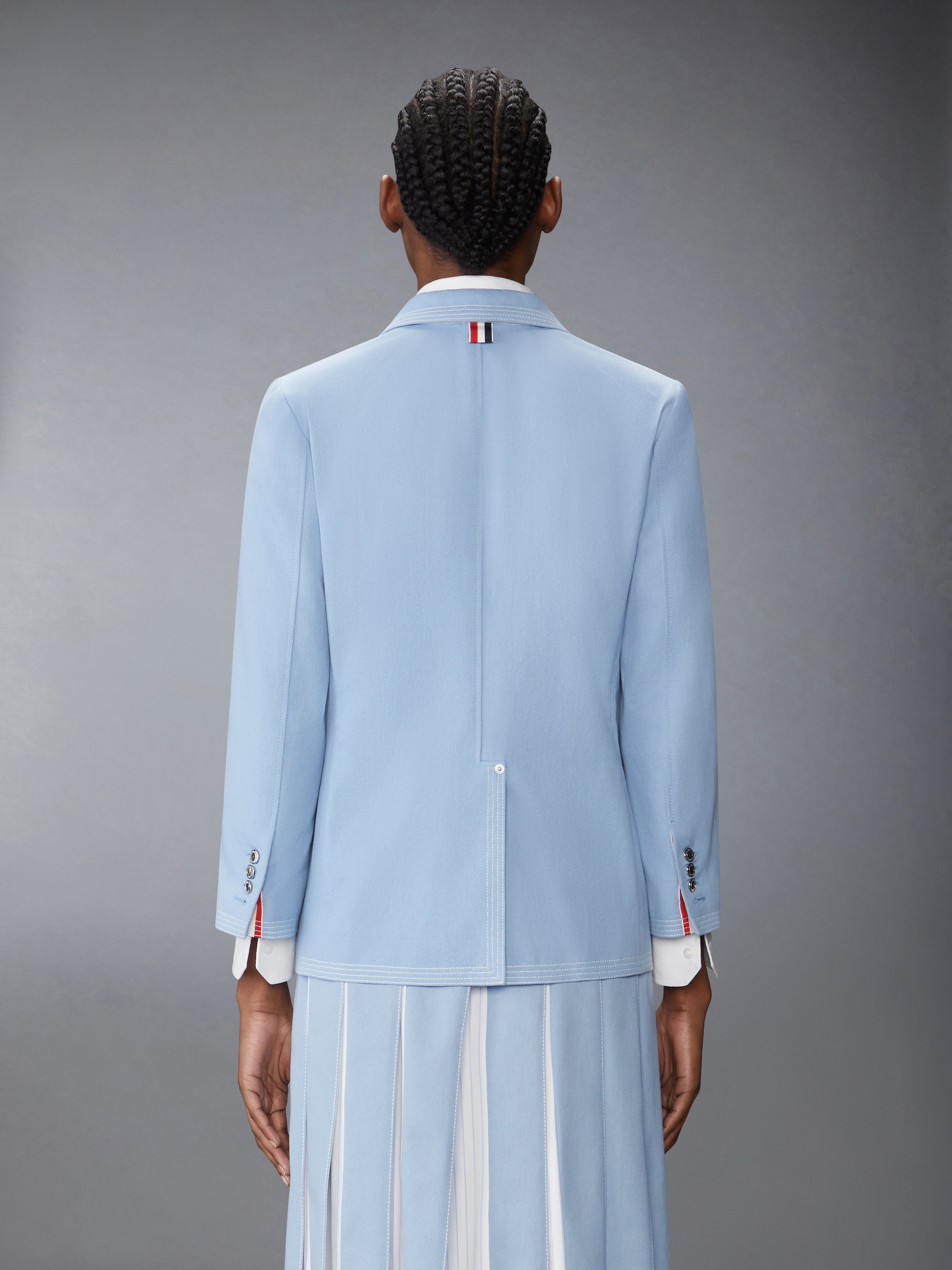 UNCONSTRUCTURED DENIM SACK SPORTCOAT - 3