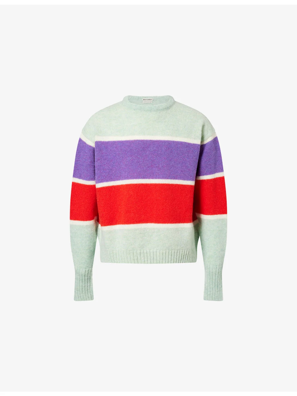 Striped Crewneck Wool Jumper - 1