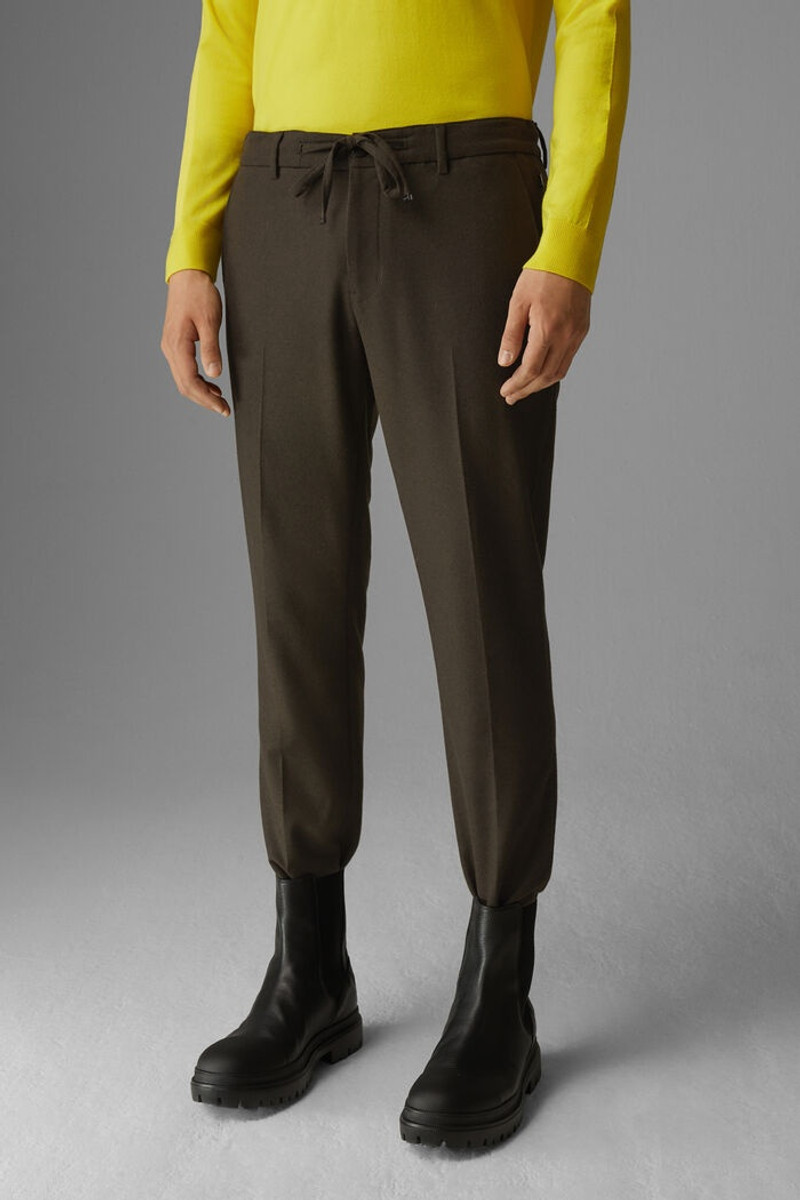 Riley Wool-blend chinos in Brown 2