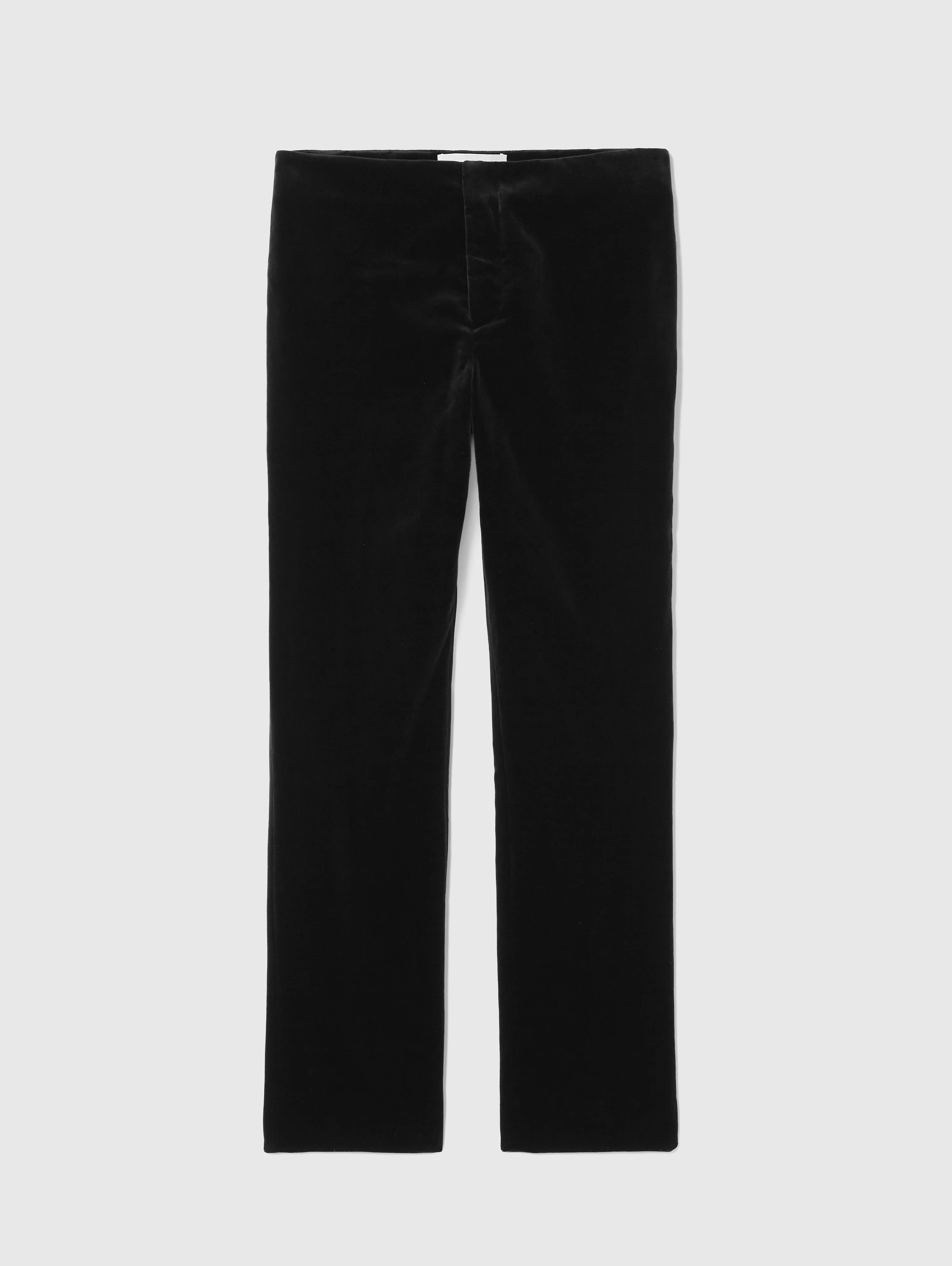 LILIAN SLIM-FIT VELVET TROUSERS - 1
