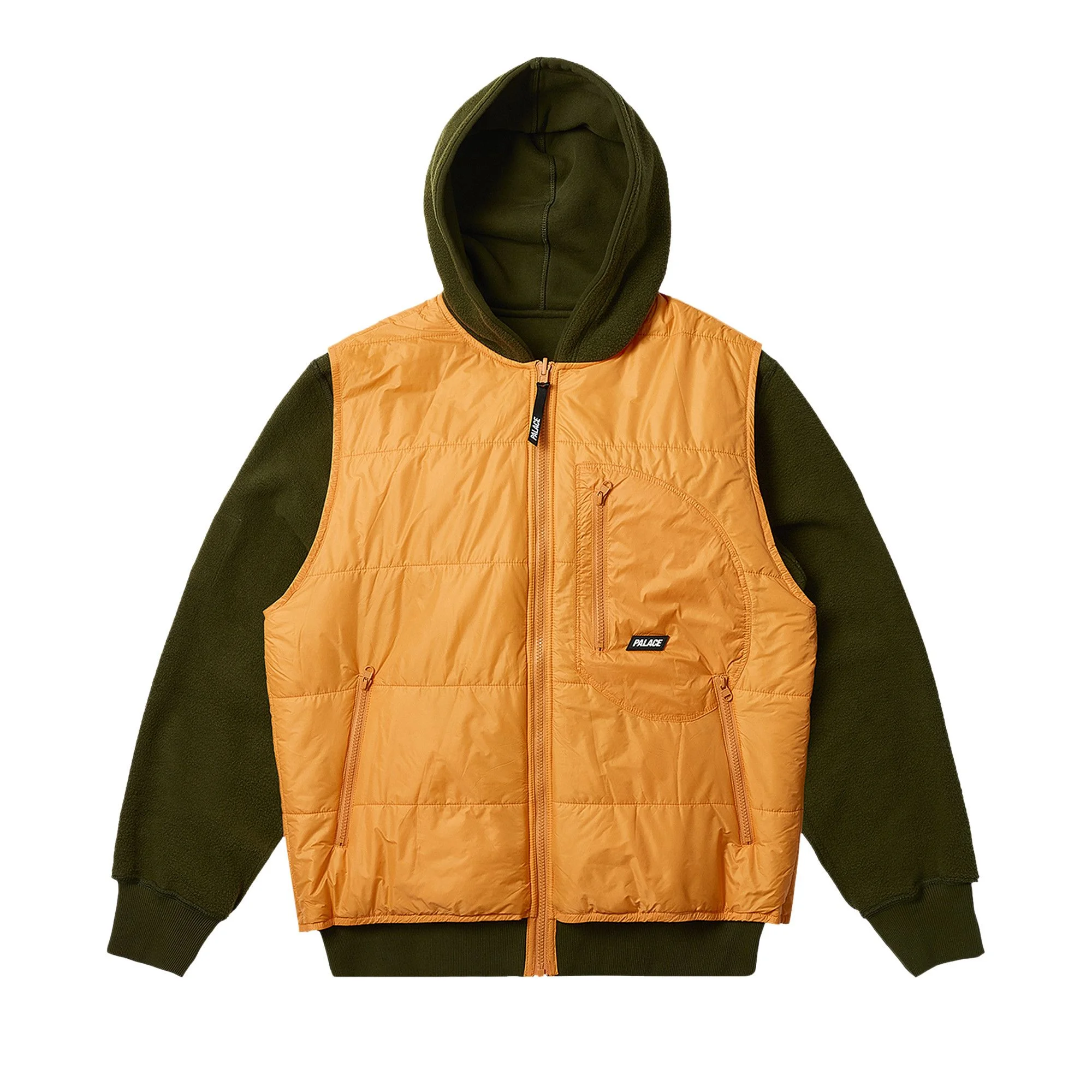 Palace Reversible Vest Hood 'The Deep Green' - 1