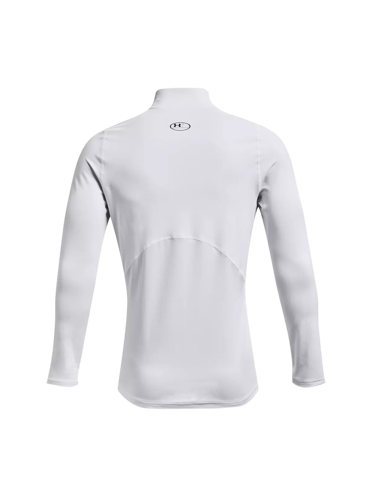 Men's ColdGear Armour Fitted Mock "White" Compression Shirt - 7