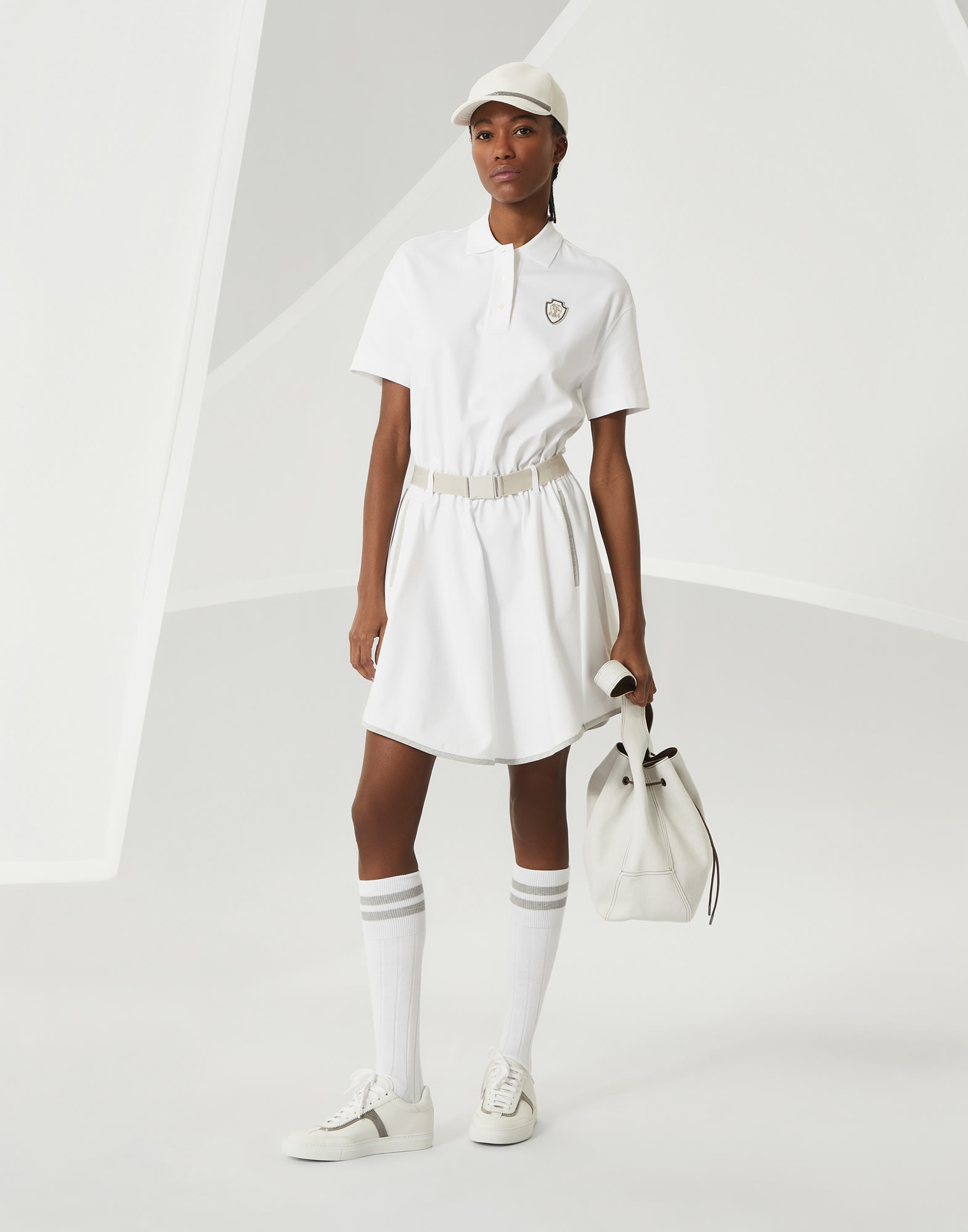 Couture interlock mini dress with logo - 5