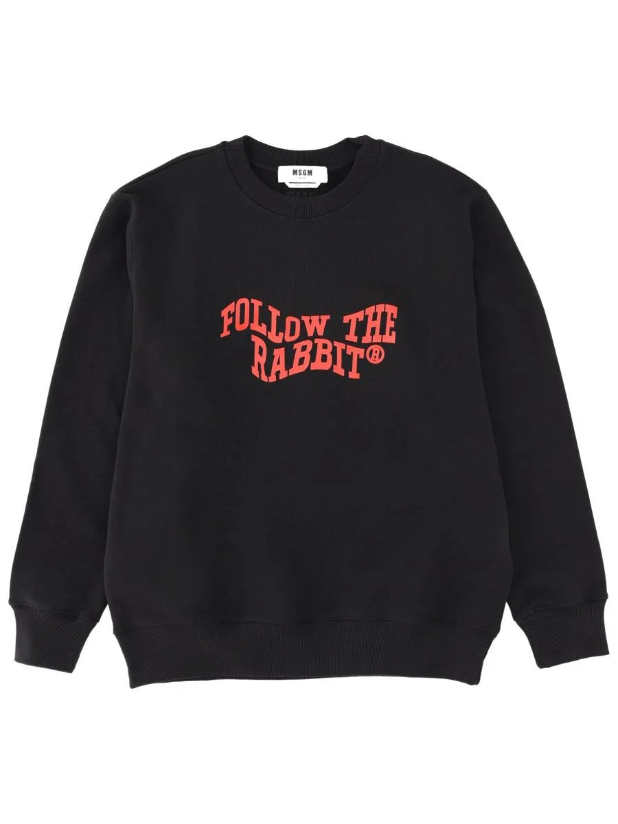 Msgm "Follow The Rabbit" Sweatshirt - 1