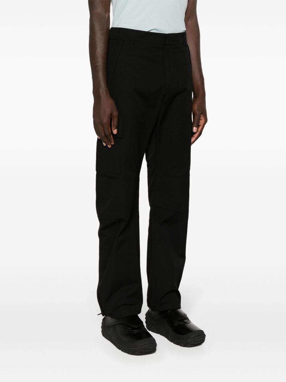 ripstop cotton cargo trousers - 3