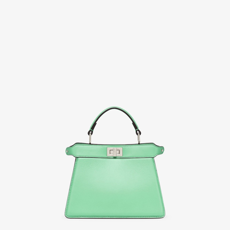 Iconic Peekaboo ISeeU bag in an ideal, compact size. Made of soft, padded, green nappa leather and e 1