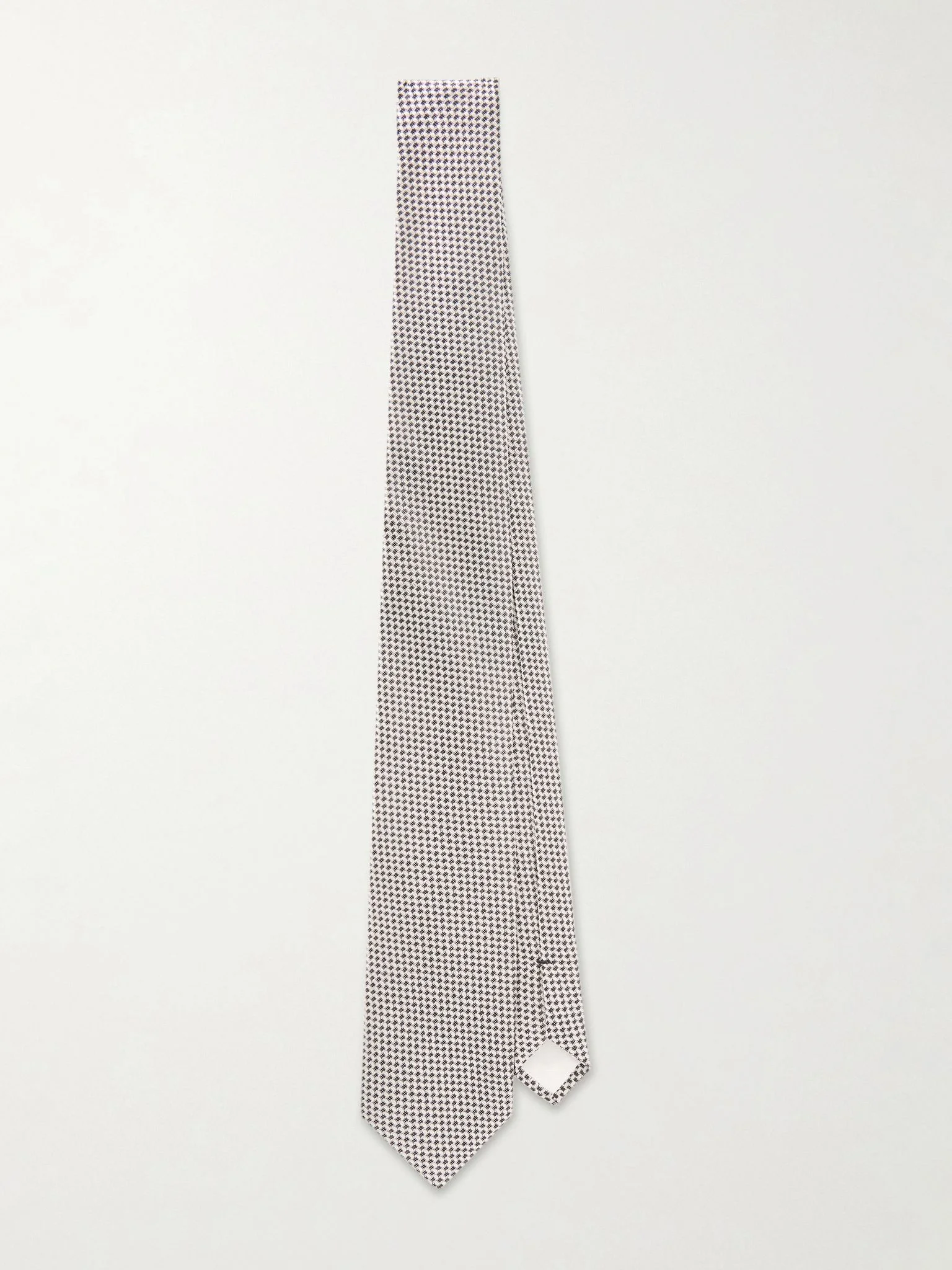 8cm Silk-Jacquard Tie White - 1