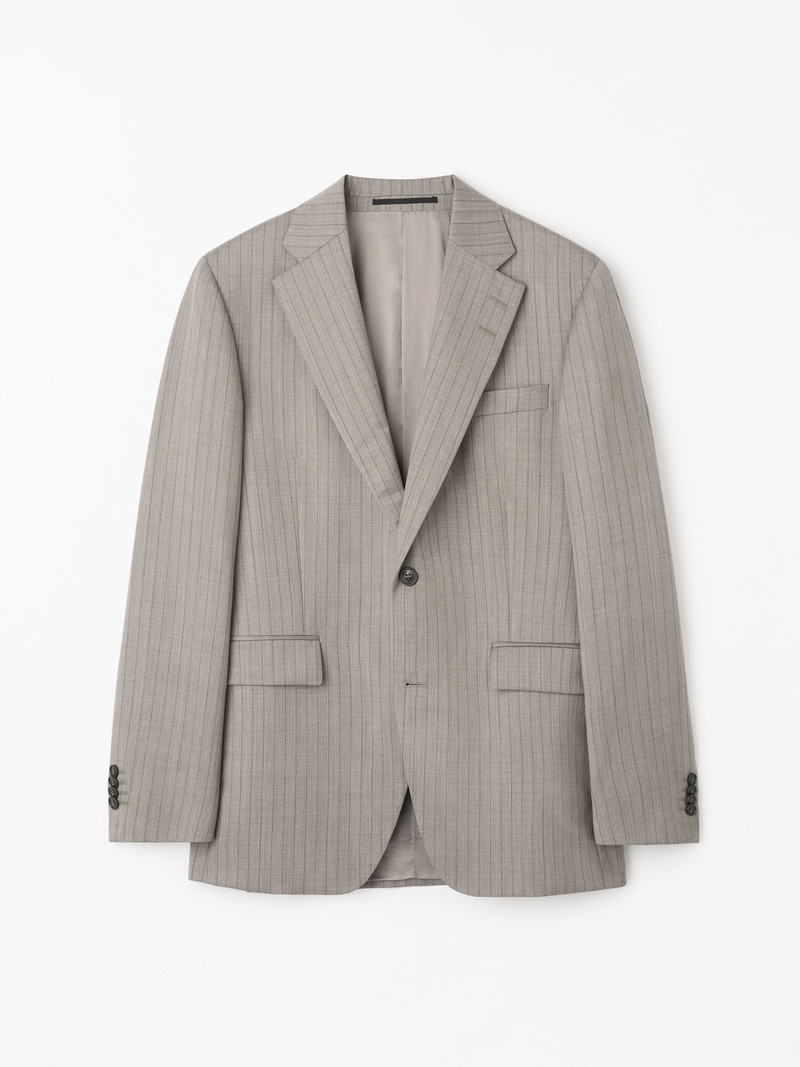 Ease Pinstriped Wool Jacket 1
