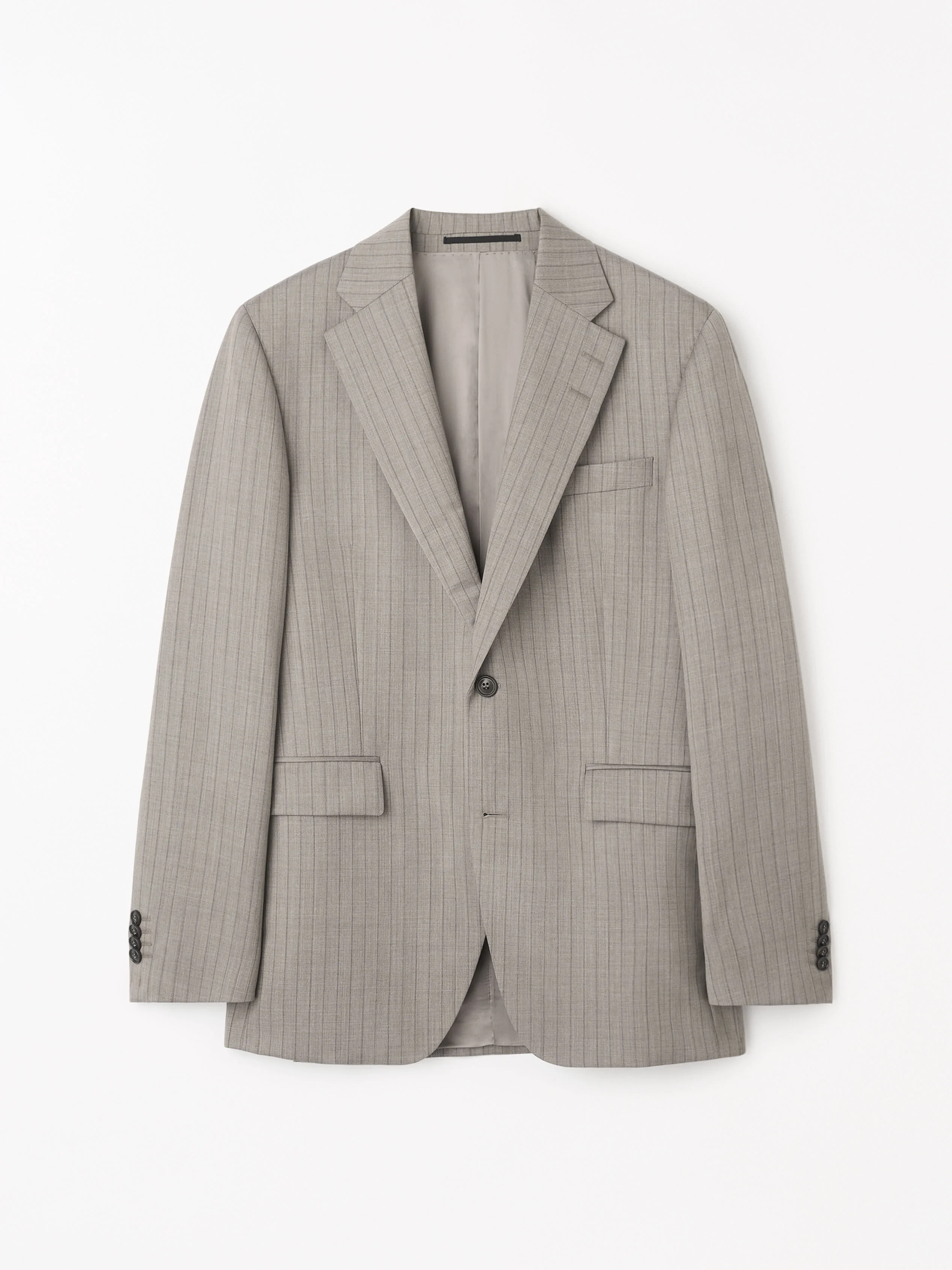Ease Pinstriped Wool Jacket - 1