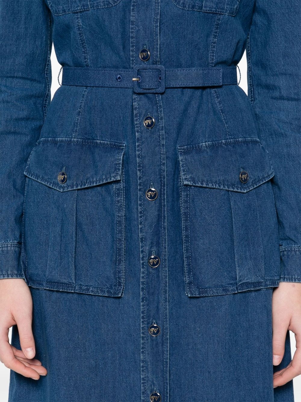 denim shirt dress - 5