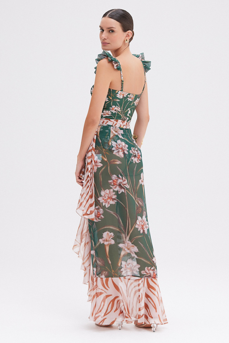 PatBO BOTANIC RETRO WRAP SKIRT outlook