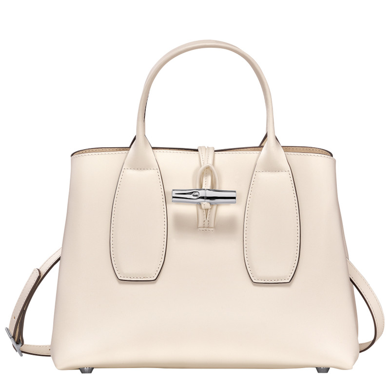 Le Roseau M Handbag Ecru - Leather 1