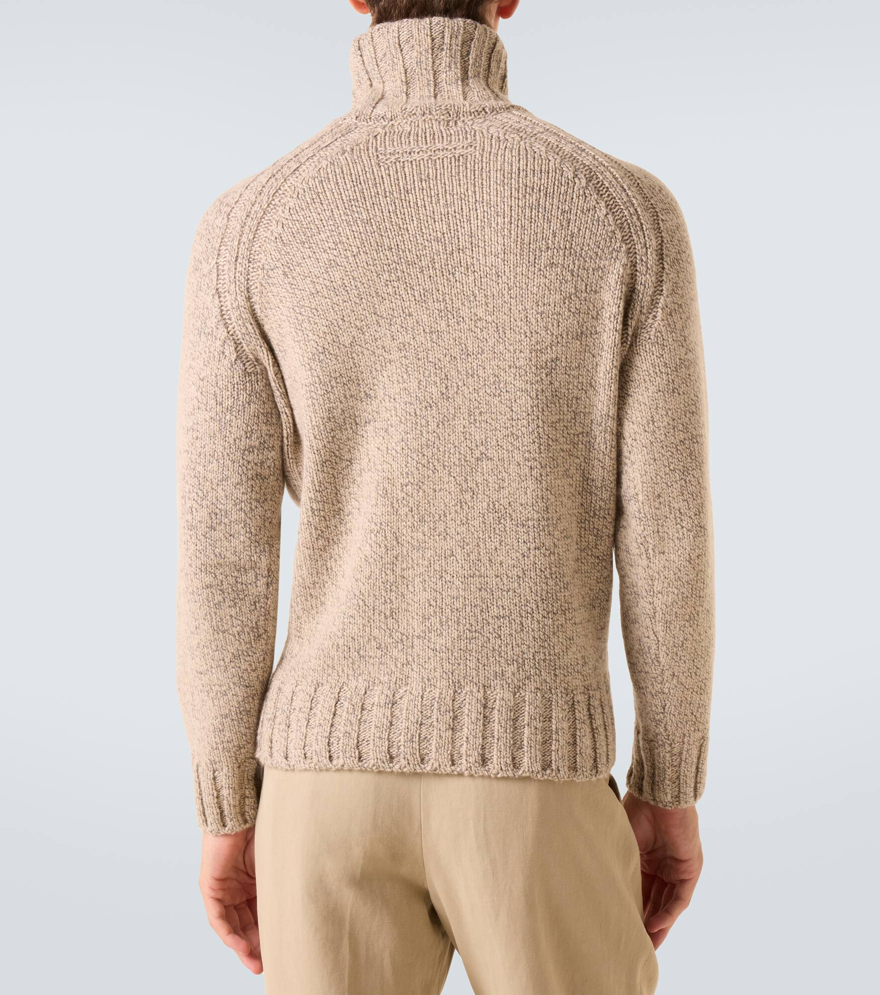 Cashmere and wool turtleneck sweater - 4