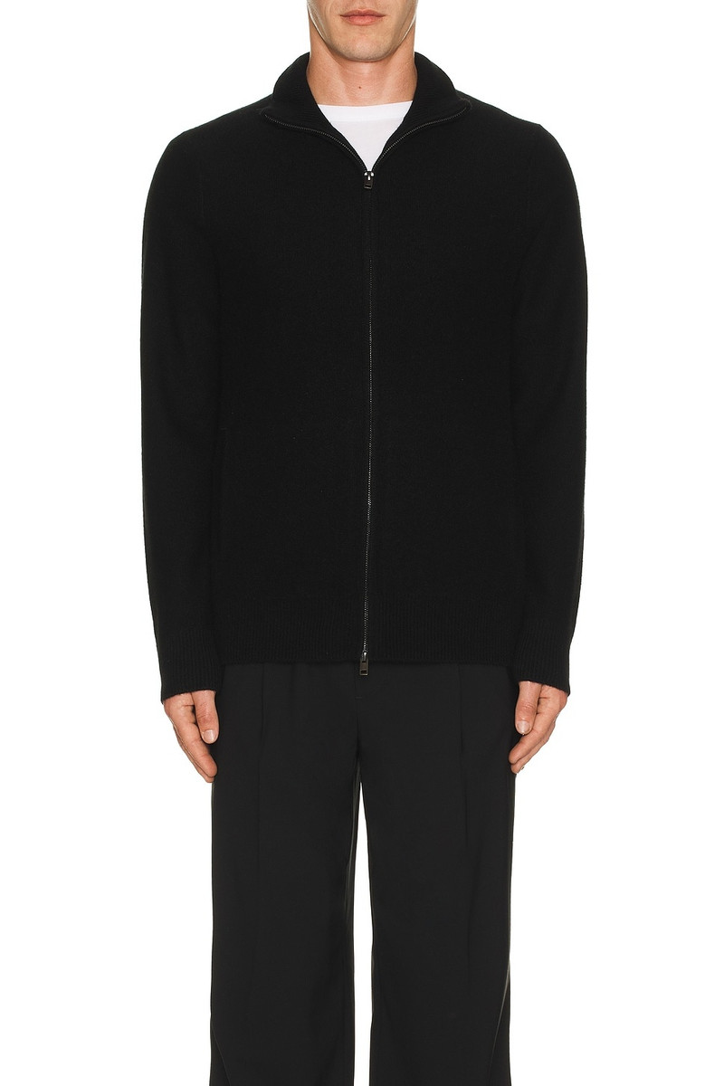Vince Boiled Cashmere Full Zip Sweater outlook