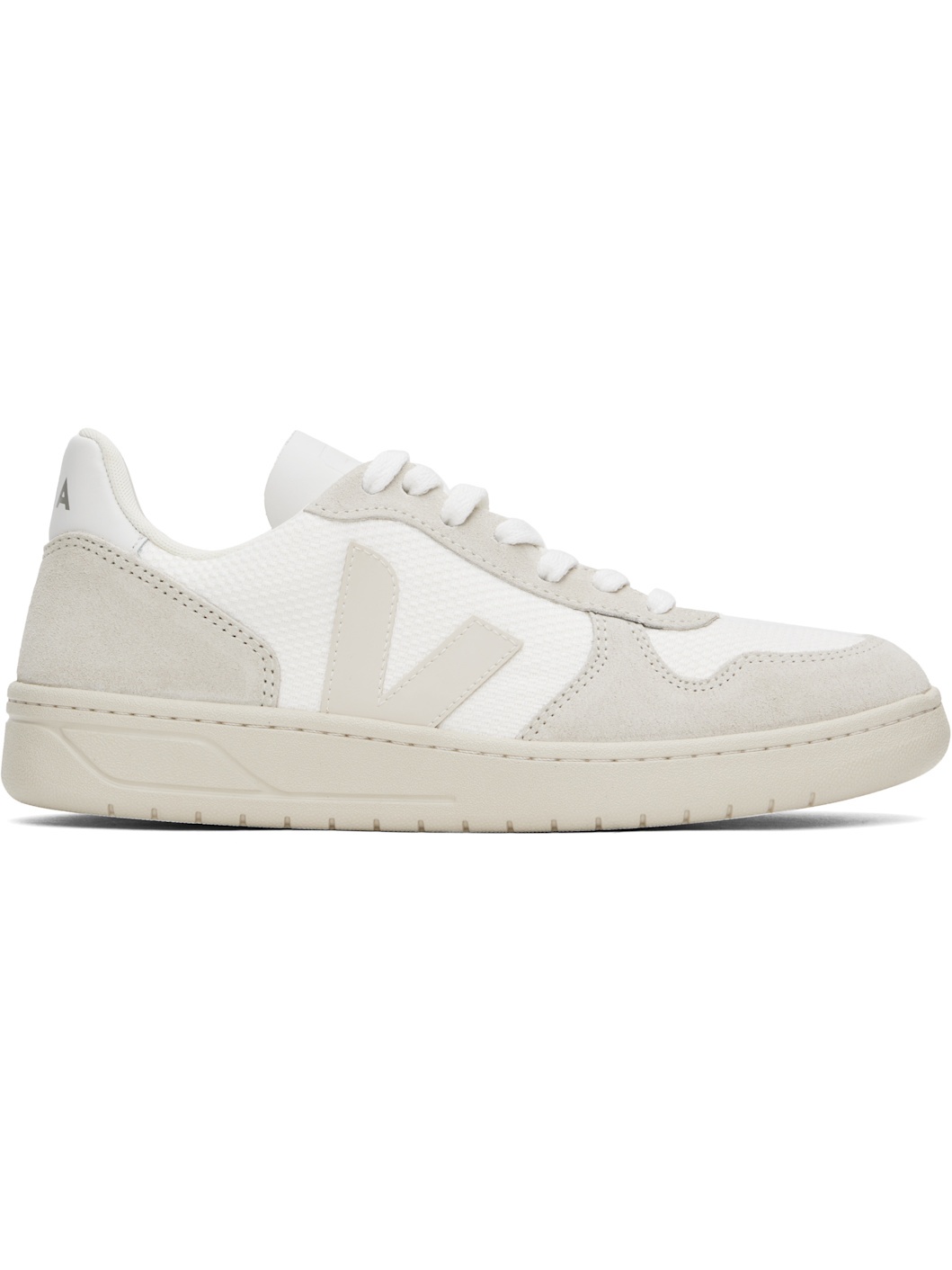 White V-10 B-Mesh Low Top Sneakers - 1