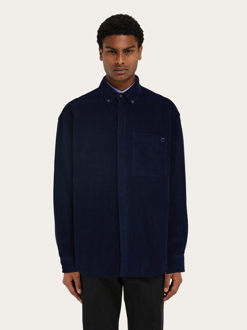 FERRAGAMO Velvet shirt outlook