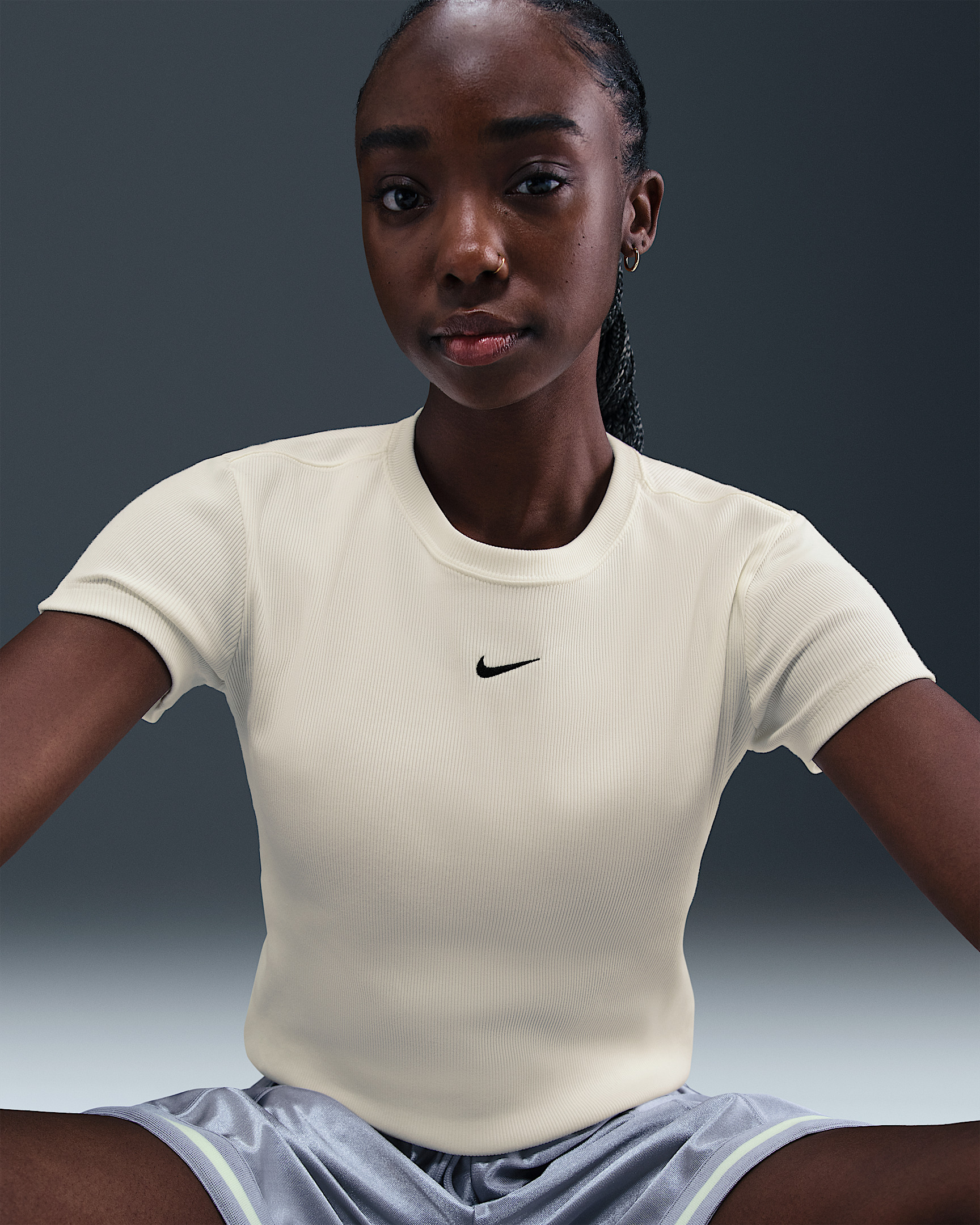 Nike Sportswear Women's Tight Ribbed Short-Sleeve T-Shirt - 3