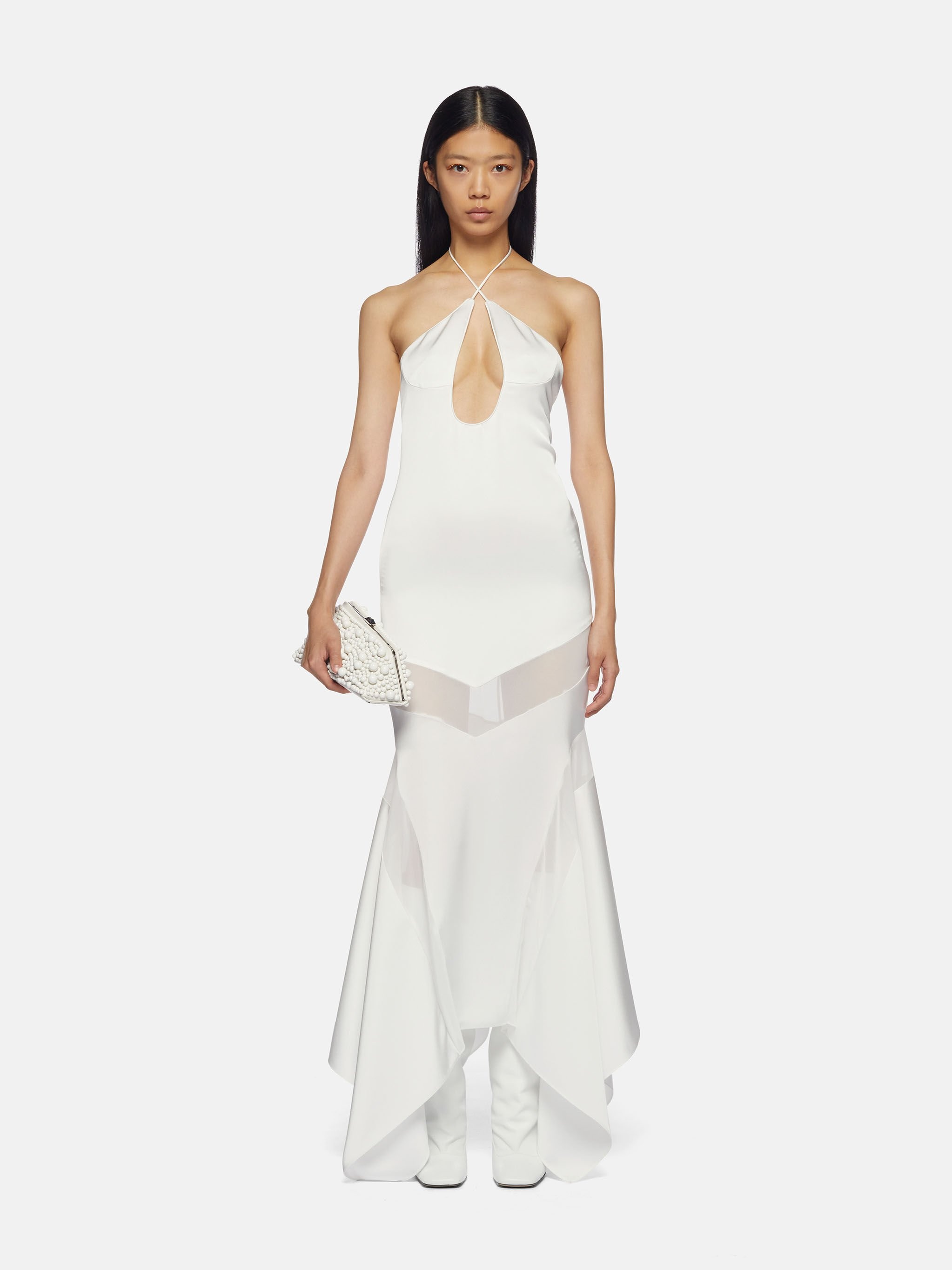 ''SASKIA'' WHITE MIDI DRESS - 2